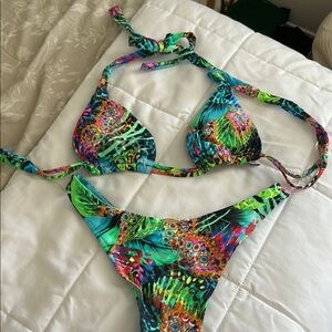 Lulifama Colorful Tropical Bikini Set